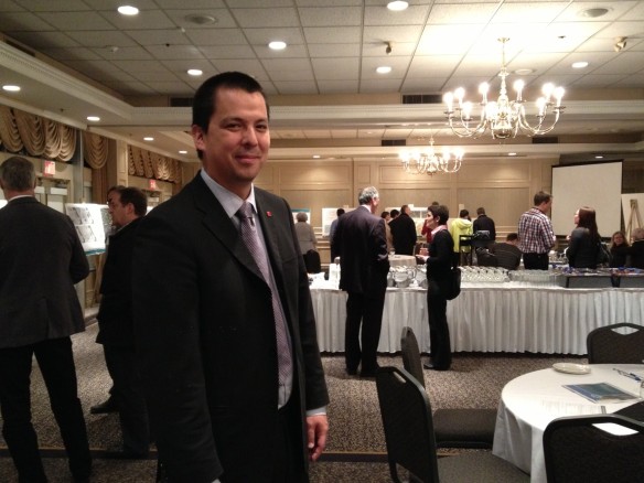 Musqueam spokesman Wade Grant at the open house on Feb. 6, 2013